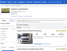 Tablet Screenshot of cosevelautomoveis.icarros.com.br