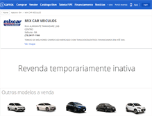 Tablet Screenshot of mixcarveiculos.icarros.com.br