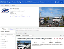 Tablet Screenshot of hpveiculos.icarros.com.br