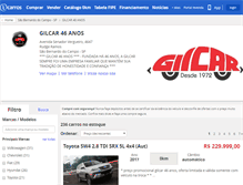Tablet Screenshot of gilcarveiculos.icarros.com.br