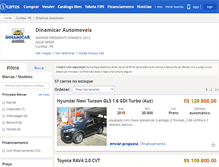 Tablet Screenshot of dinamicarautomoveis.icarros.com.br