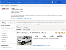 Tablet Screenshot of phdautomoveis.icarros.com.br