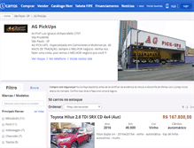 Tablet Screenshot of agpickups.icarros.com.br